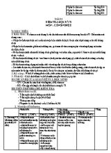 Giáo án môn Công nghệ 8 - Tiết 52 Kiểm tra học kỳ II